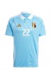 België Jeremy Doku #22 Voetbaltruitje Uit tenue EK 2024 Korte Mouw